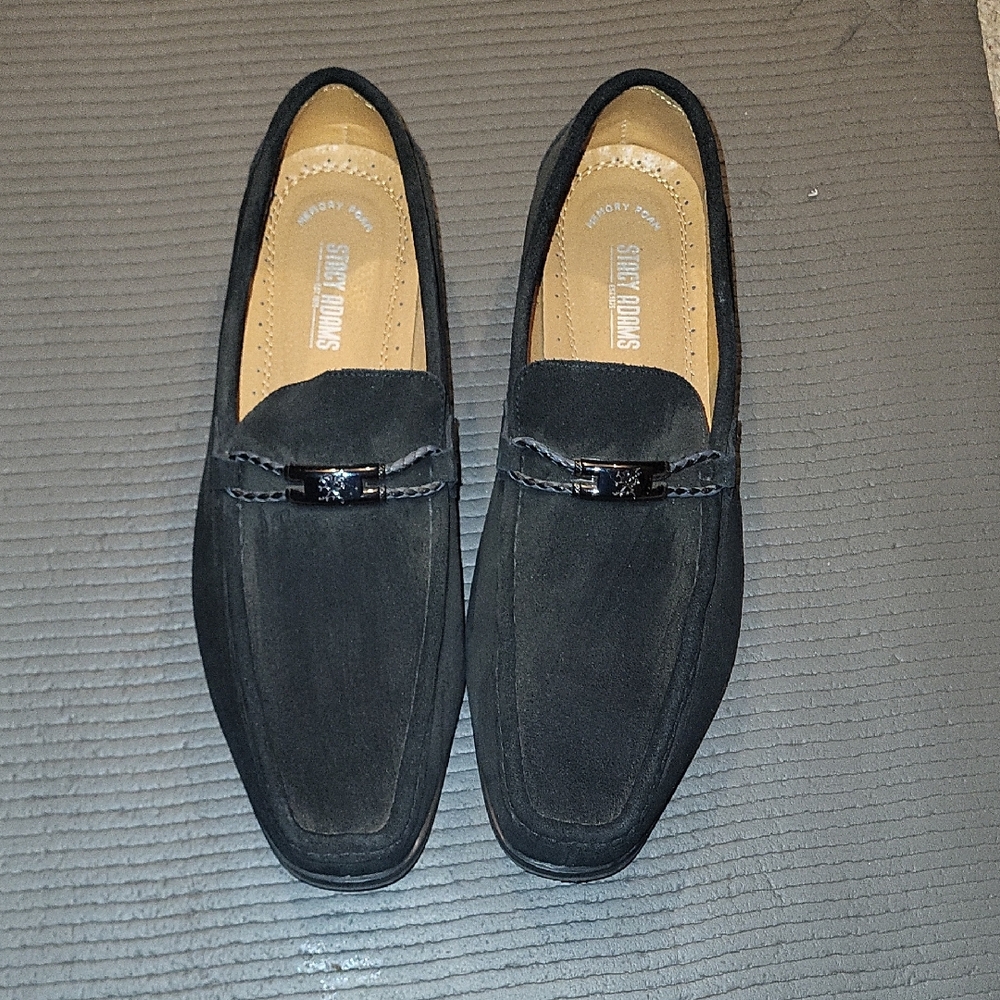 Stacy Adams Men's Black Suede Loafers